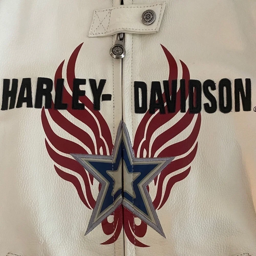 Women's Authentic Harley Davidson leather Jacket Color RAPID CITY Large NWT‌‌‌‌ - Picture 3 of 13